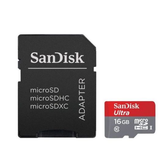 microSDHC 16Gb Sandisk Ultra Class 10 UHS-I
