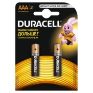 Батарейки DURACELL LR03 (AAA) 2 шт в блистере