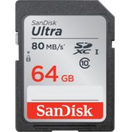 64Gb SanDisk Ultra SDXC Class 10 UHS-I (80/10 MB/s)