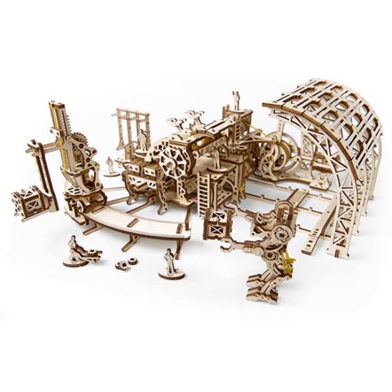 Деревянный 3D конструктор UGEARS Фабрика роботов