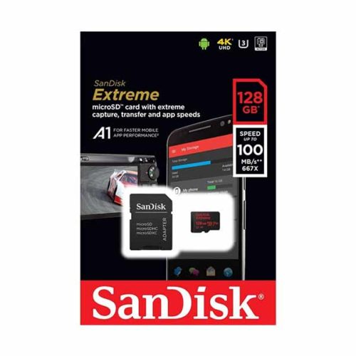 Карта памяти sandisk extreme microsd 128gb