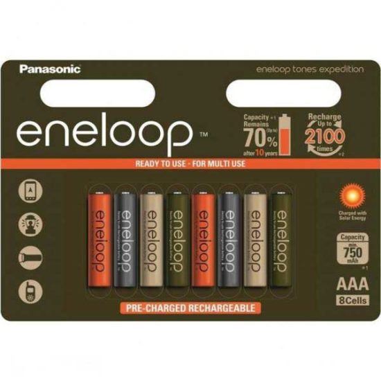 Аккумуляторы Panasonic Eneloop Expedition Colors AAA 750 mAh 8 шт