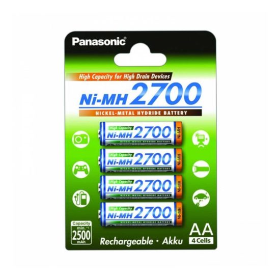 Аккумуляторы Panasonic AA 4 шт 2700mAh