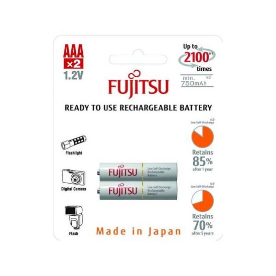 Аккумуляторы Fujitsu AAA 750 мАч (2 шт)