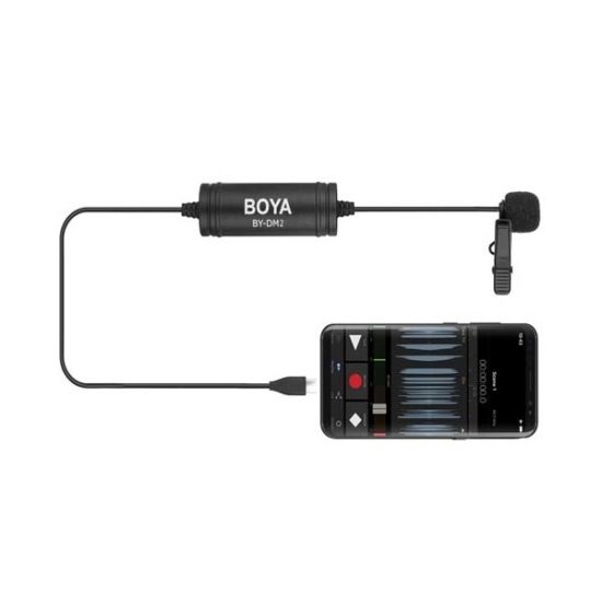 Петличный микрофон с разъемом USB-C Boya BY-DM2