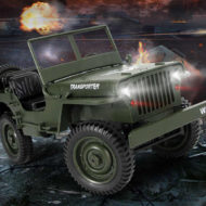 Military jeep Willys on radio control