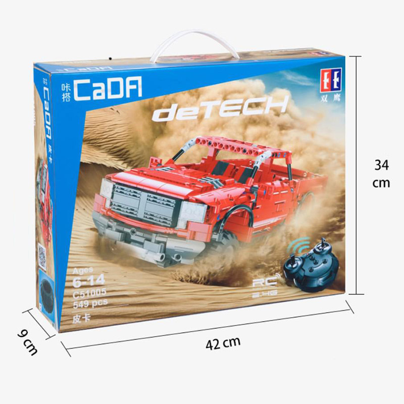 Конструктор на радиоуправлении Double E Cada Technics пикап (549 деталей) — изображение 4
