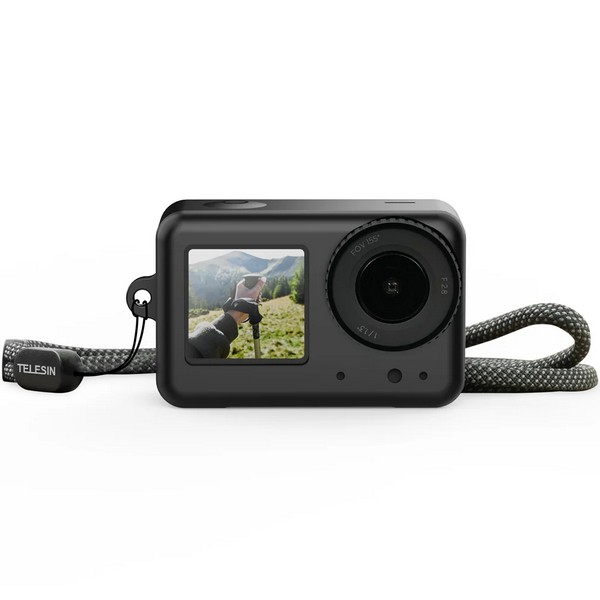 Силиконовая защита TELESIN для DJl Osmo Action 5 Pro/4/3 черный (S6-PTC-011-TDJ) — изображение 3