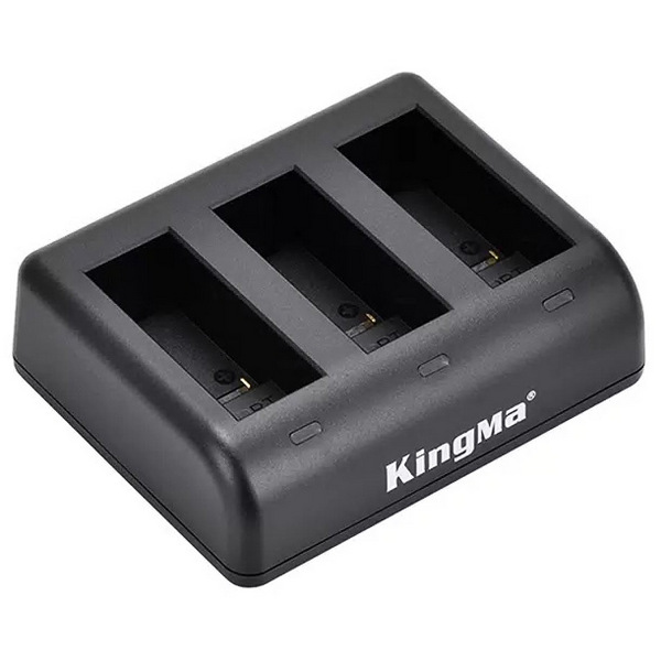 Комплект Kingma BM060 зарядное устройство на 3 акб + 2 аккумулятора GoPro 9 10 11 12 — изображение 3