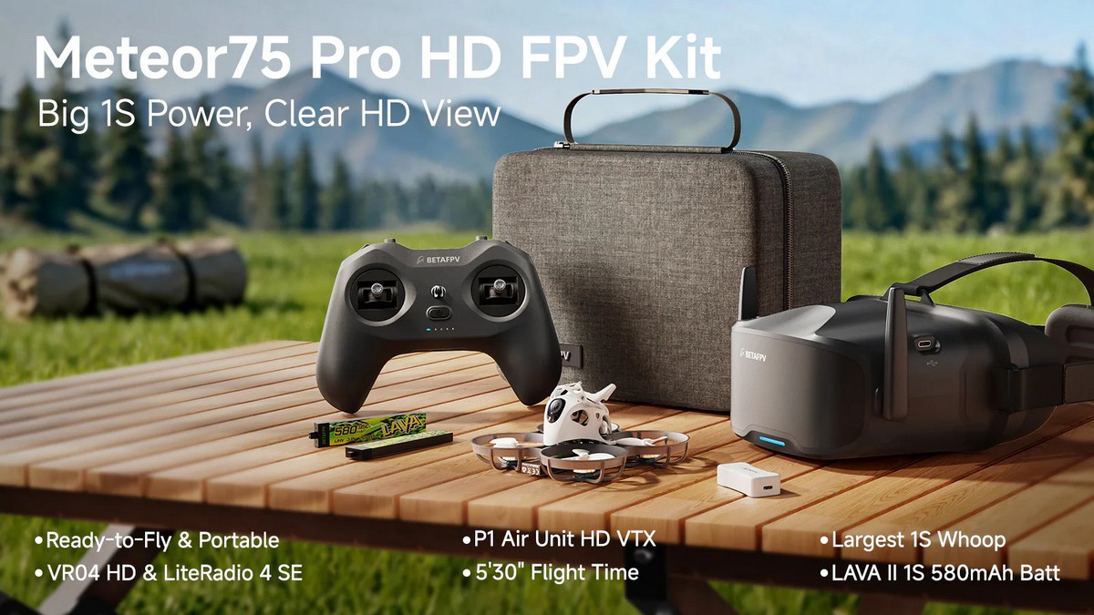 Квадрокоптер BETAFPV Meteor75 Pro HD FPV Kit