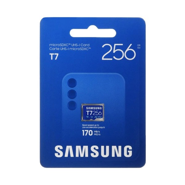 Карта памяти micro SDXC 256Gb Samsung T7 UHS-I U3 A2 V30 (R/W 170 Mb/s) — изображение 2