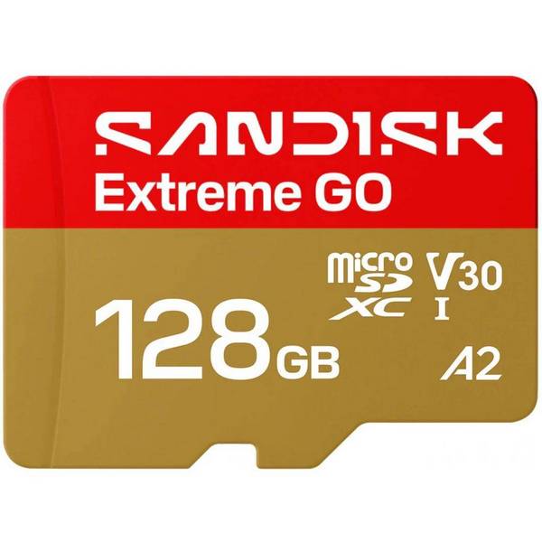 Карта памяти microSDXC 128Gb SanDisk Extreme Go UHS-I U3 V30 A2 (240/120 MB/s)
